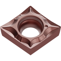 Plaquette de tournage positive carbure CCGT-UF1 - Longueur d'arête de coupe : 9,67 mm - Rayon : 0,2 mm - Revêtement : PVD - TP30BM