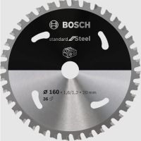 Lame de scie circulaire standard acier pour machine portative sans fil - 136 x 20 x 1,6 mm - 30 dents