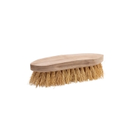 Brosse à main en chiendent naturel - monture bois de hêtre non vernis - 250 x 80 mm