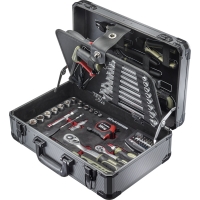 Mallette aluminium avec 112 outils