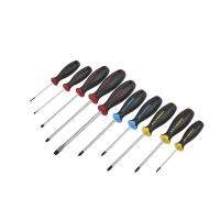 Jeu de 10 tournevis plat Phillips® et Pozidriv®