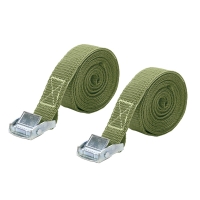 Sangle d'arrimage à boucle - 5 m - Lot de 2 - Largeur de la sangle 25 mm - Résistance à la rupture 250 daN - Coefficient de sécurité 2