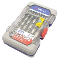 Coffret de 100 forets métaux HSS - Plage de diamètres 1 à 13 mm