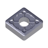 Plaquette de tournage négative carbure CNMG-MS4 - Longueur d'arête de coupe : 12,9 mm - Rayon : 0,8 mm - Revêtement : PVD - TP25BM