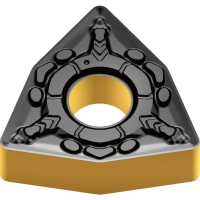 Plaquette de tournage négative carbure WNMG-PF1 - Longueur d'arête de coupe : 8,7 mm - Rayon : 0,4 mm - Revêtement : CVD - TC25AP