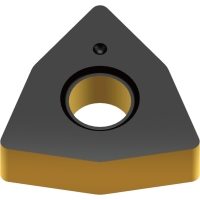 Plaquette de tournage négative carbure WNMA-KS5 - Longueur d'arête de coupe : 8,7 mm - Rayon : 0,8 mm - Revêtement : CVD - TC15BK