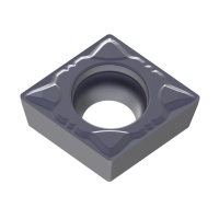 Plaquette de tournage positive carbure CCMT-PF1 - Longueur d'arête de coupe : 6,45 mm - Rayon : 0,2 mm - Revêtement : PVD - TP25BM