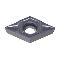 Plaquette de tournage positive carbure DCMT-PF1 - Longueur d'arête de coupe : 11,62 mm - Rayon : 0,2 mm - Revêtement : PVD - TP25BM