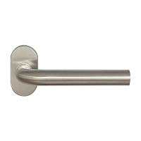 Ensemble sur rosace ovale HUDSON 791 avec béquille - 38 mm - bec de cane