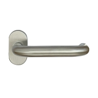 Ensemble sur rosace ovale HUDSON 792 avec béquille - 38 mm - bec de cane
