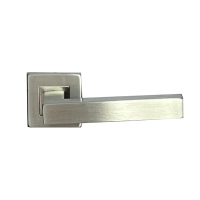 Béquille double sur rosace HUDSON 893 inox - 38 à 43 mm - bec de cane