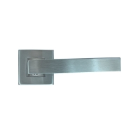 Béquille double sur rosace HUDSON 894 inox - 38 à 43 mm - bec de cane