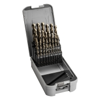 Coffret de 25 forets à métaux DCB890U HSS-E - Plage de diamètres 1 à 13 mm