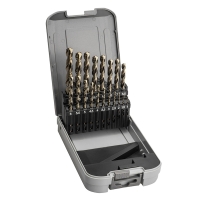 Coffret de 19 forets à métaux DCB890U HSS-E - Plage de diamètres 1 à 10 mm