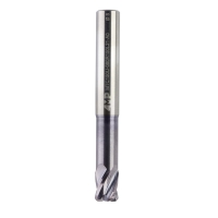 Fraise à copier MTC150U carbure - revetêment TiAlN - diamètre 2 mm - 4 dents - rayon 0,5 mm