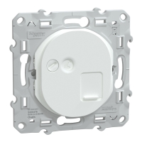 Prise RJ45 OVALIS - catégorie 6 STP - réseaux VDI - grade 3 - blanc