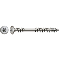 Vis terrasse Bold Double filetage Tête fraisée bombée Torx® T-STAR plus T20 Pointe 4CUT Inox A2 - 5 x 56 mm