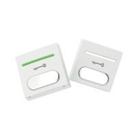 Bouton poussoir PBAL1 à led blanche et verte sans buzzer boîtier ABS