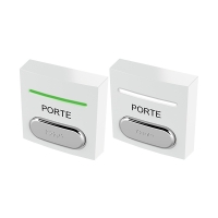 Bouton poussoir PBAL2 à led blanche et verte, buzzer boîtier ABS
