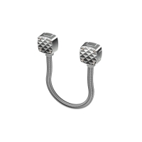 Passe câble en applique EFLEX 1 inox longueur 400 mm diamètre intérieur 13 mm