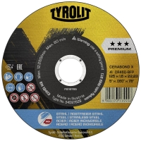 Meule à tronçonner - CERABOND X - 41F - 125 x 1,6 x 22,23 mm - ACIER/INOX