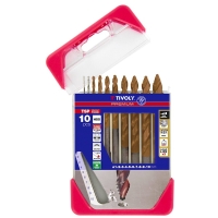 Coffret de 10 forets métaux TSP HSS revêtu FUSIO - Plage de diamètres 1 à 10 mm