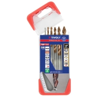 Coffret de forets métaux HSS revêtus FUSIO - Plage de diamètres 1 à 8 mm - Nombre de pièces 6