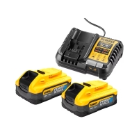 Pack batteries et chargeur pour outillage électroportatif DCB1104H2-QW - 2 batteries 18V 5Ah POWERSTACK XR - chargeur