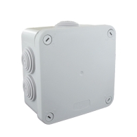 Boîte de dérivation étanche OPTIBOX 650°C 1/4T - 100 x 100 x 52 mm - gris