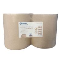 Lot 2 bobines de ouate recyclées sans mandrin - 700 formats 22 x 25 cm