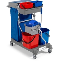 Chariot de ménage ARIANE 1050 - presse à plat Boost - 2 x 15 L + 2 x 6 L