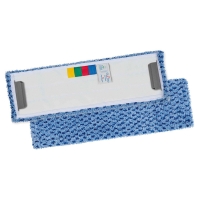 Frange de lavage à micro-languettes GLOBO PULI-SCRUB - 46 x 15 cm - bleu