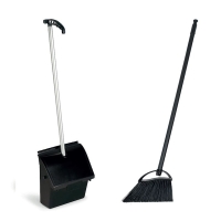 Ensemble pelle à couvercle et balai JOBBY - noir