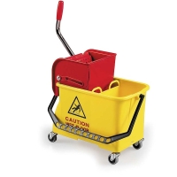 Seau de ménage roulant 2 bacs SPIDER - 2 x 8 L