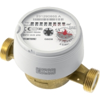 Compteur eau froide et eau chaude à jet unique 1708 pré-équipé radio calibre 15