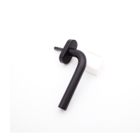 Poignée de fenêtre angle arrondi inox noir mat