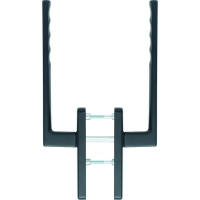 Poignée pour chassis levant coulissant TOULON F9714 noir clé I béquille (poignée double)