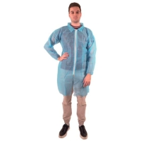 Blouse à usage court bleue (carton de 50 pièces) - XL