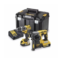 Lot de 2 outils électroportatifs DCK207P2T-QW - 18V - DCH273NT, DCD796NT, 2 batteries 5 Ah, chargeur