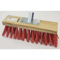 Balai cantonnier rouge - Longueur 32 cm - Largeur 7,5 cm