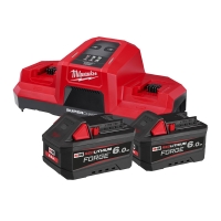 Pack batteries et chargeur pour outillage électroportatif M18 FORGENRG-602DBSC - 2 batteries 18V 6Ah FORGE™ - chargeur double
