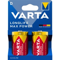 Pile LONGLIFE POWER MAX - LR20/D -  1,5 V - pack de 2