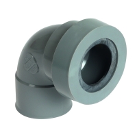 Coude système J PVC 87°30 femelle-femelle