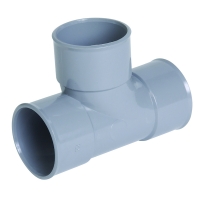 Té pied de biche 87°30 PVC femelle-femelle