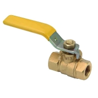 Robinet à tournant sphérique femelle à poignée jaune 620EN-C