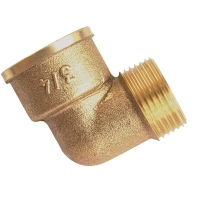 Coude 90° laiton à visser mâle-femelle 92