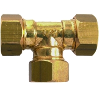 Té biconique laiton