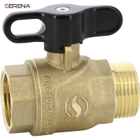 Vanne à boisseau sphérique mâle-femelle Serena poignée papillon 570S