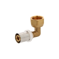 Coude 90° écrou tournant pour tube multicouche XR