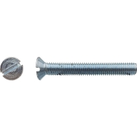 Vis à métaux tête fraisée fendue Zingué